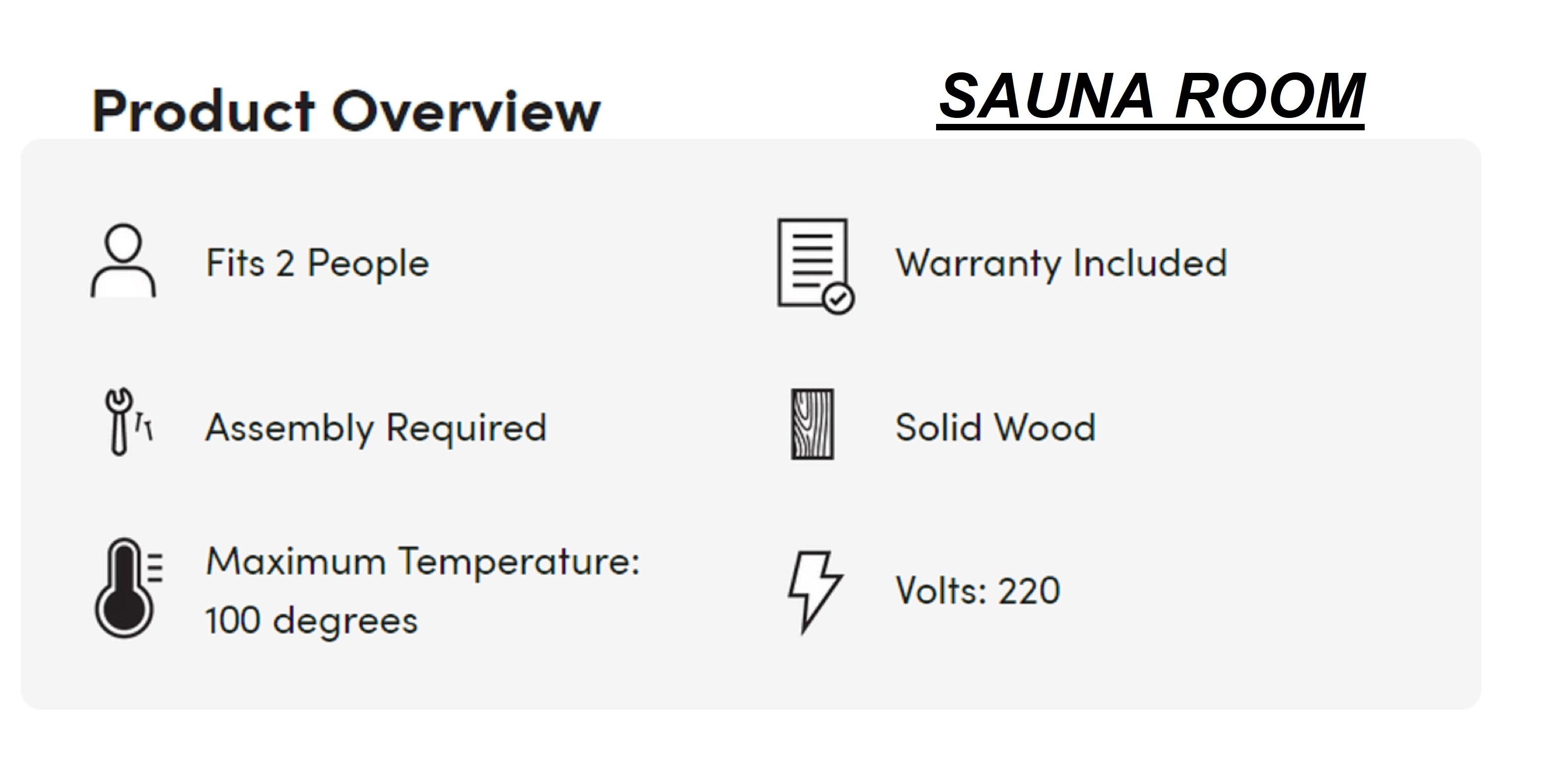 Sauna room