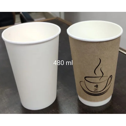 480ml 16oz Double Wall Paper Glass