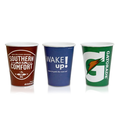 250 ml Logo Printed Paper Glass