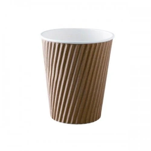 Brown Ripple Paper Cup