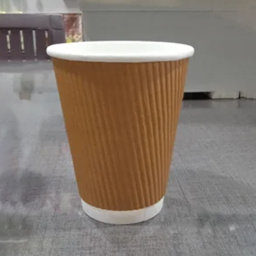 6 Oz Ripple Wall Cup - Paper, 180 ml, Brown | Durable, Lightweight Design with Additional Layer for Comfortable Grip