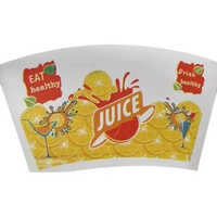 Juice Paper Cup Blanks - Food-grade Paperboard, 100-250 Ml , Multicolour Printed Beverage Design, Customizable Branding Options