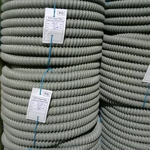 Pvc Steel Wire Reinforced Hose - Metal & Plastic Composition, Rigid Build | Industrial Usage, Various Sizes Available, Warranty Included