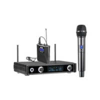 Awm-700u2 Pa Wireless Microphone - 210x47x165mm, Black Color | 630-664mhz Frequency Range, 90db Dynamic Range, 100db S/n Ratio, 50-15000hz Frequency Response