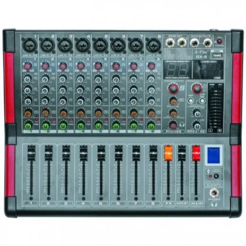 Grey-Pink Ap-Mdx8 Dj Mixer