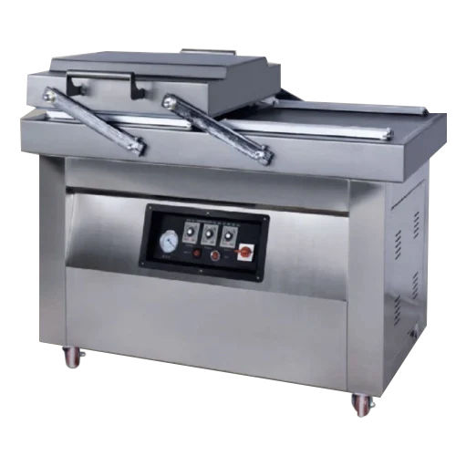 Double Chamber Vacuum Packaging Machine - Metal, Automatic , Human Machine Interface Control System, Highly Efficient Performance, Warranty Included