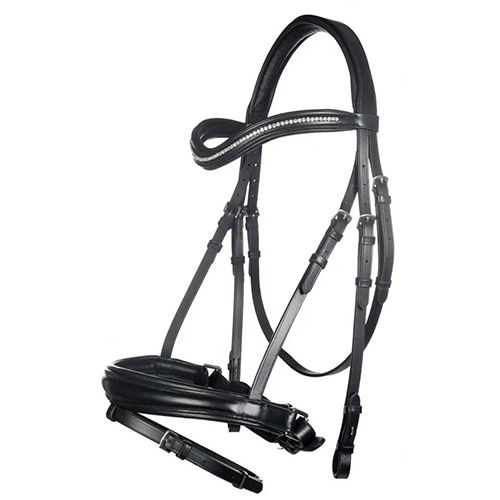 Top Quality Indian Dd Leather Double Bridle With Nose Band Application: Horse Riding