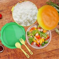 Burger Shape Lunch Box for Kids Lunch Box for Kids Tiffin Box Lunch Box Leak Proof Plastic Lunch Box  with Compartments Multicolor