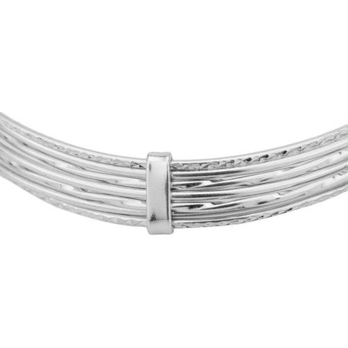 Sterling Silver Multi-Strand Wire Silver Bangle