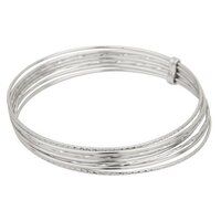 Sterling Silver Multi-Strand Wire Silver Bangle
