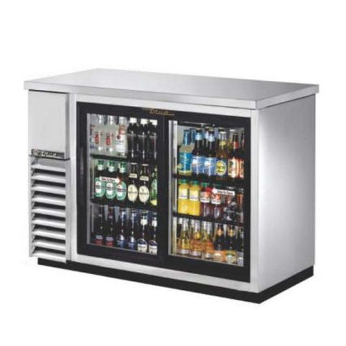 Silver Two Door Back Bar Chiller