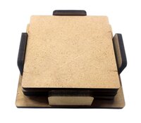 Yorkker MDF DIY Square Coasters with Holder