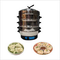 Electric Momo Steamer - Stainless Steel, Ample Capacity For Large Batches | Multiple Trays For Varied Flavors, 1 Year Warranty