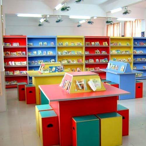 Wooden Library Shelve