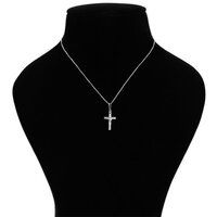 Crucifix Silver Pendant Necklace