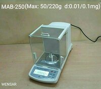 Digital Semi Micro Balance - 90mm Size, 220gm Capacity, 0.1mg Accuracy | White Color, 580 X 385 X 480 Dimensions, 15kg Weight