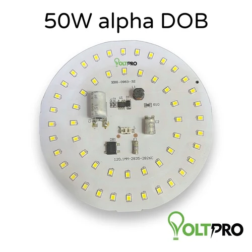 50w Alpha Round Dob - Aluminum, 50 Watt Voltage | White Lighting Feature