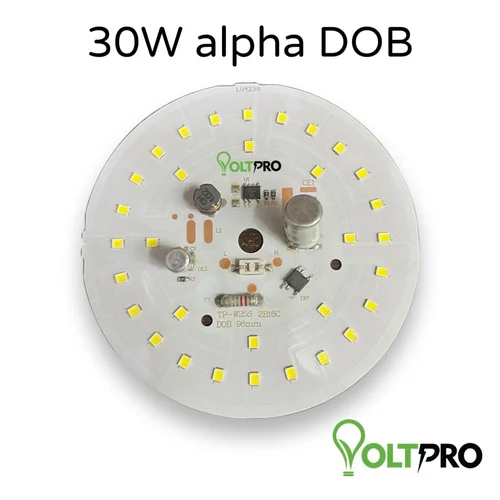 30W Round Alpha DOB - Aluminum Build | White Lighting Feature for Efficient Illumination and Modern Aesthetic Integration