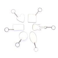 Yorkker Sublimation Blank Keychain Pack of 50 pcs Assorted
