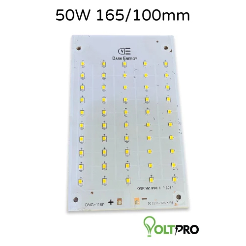 50W PCB Flood Lights - Aluminum, 165x100mm, White | Rectangular Shape, Bright White Light for Electronics Application