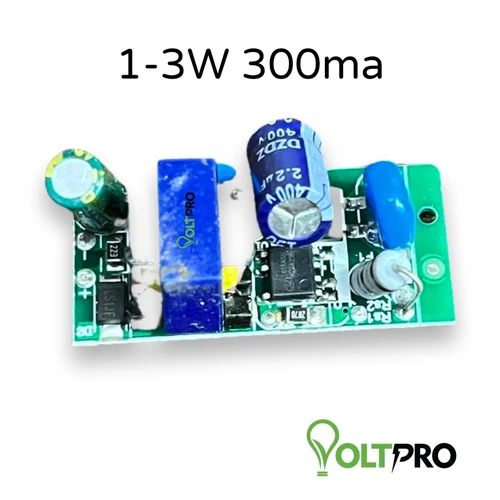 1-3w 300ma Led Driver - Power Supply For Electronics, Green Color | Size Options Available, Warranty Included, 3 Watt Rated Voltage