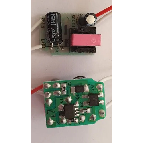 9W LED Bulb Driver - Electric Application, Various Sizes Available, Green Color | Power Supply Integrated, Warranty Included, Electronics Usage