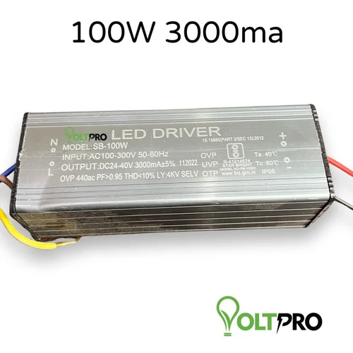 100W 3000MA Driver - Silver, 100 Watt Power Supply | Various Sizes Available, Ideal for Electronics Applications, Warranty Included