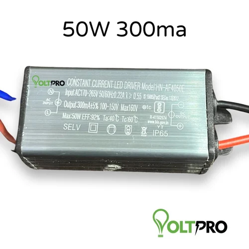 50W 300MA Driver - Silver Finish, Various Sizes | Electric Usage, Rated Voltage 50W, Power Supply Included, Warranty Available