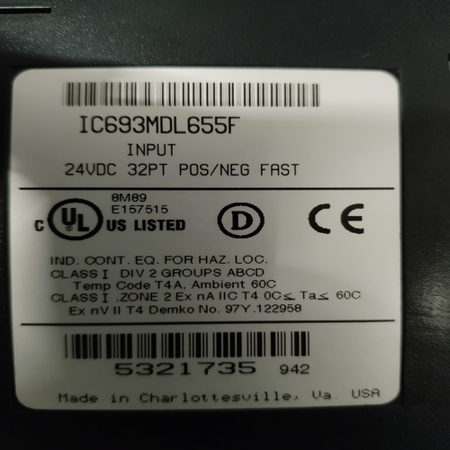 GE FANUC IC693MDL655F INPUT MODULE
