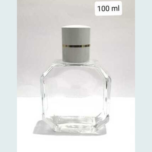 100ml luxury perfume glass bottle crimp neck