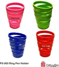 Ring Pen Holder - Portable Design | Compact Tabletop Accessory For Storing Pens And Pencils, Easy To Carry Anywhere