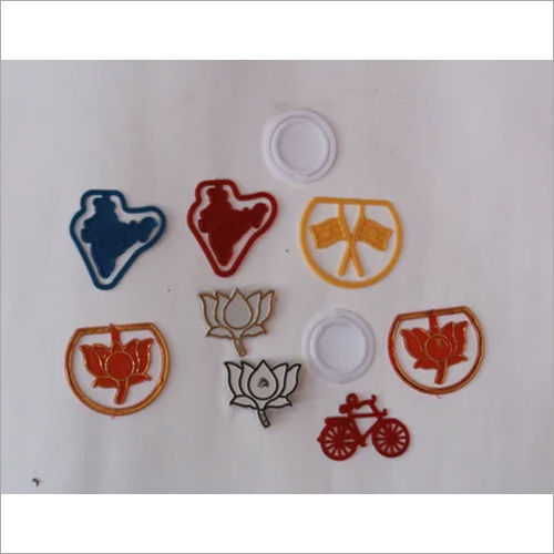 Election Plastic Badges Logo Style: Customer Design