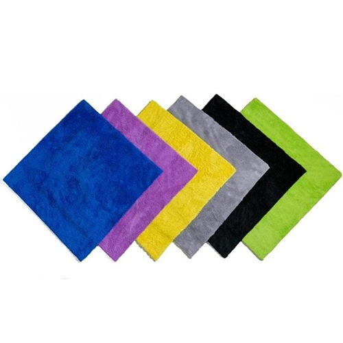 Multicolor 400 Gsm Car Cleaning Cloth Coral Fleece Microfiber Towel