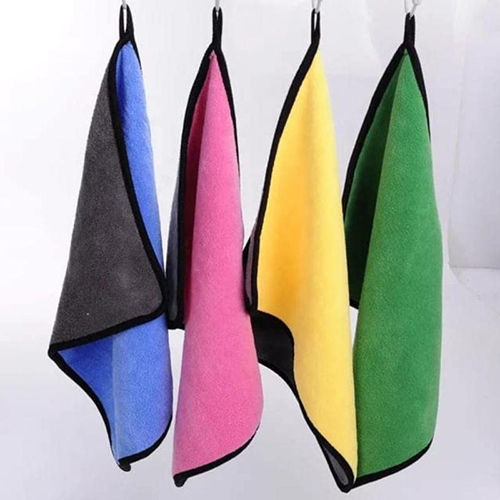 Multicolor 800 Gsm Car Washing Cloth(40X40) Cms