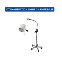 Ot Examination Light Chrome Base - Chrome Plated Base With 5 Wheels, 71cm Adjustable Arm, 12x1w Led, Height Adjustable, Easy-movement Handle