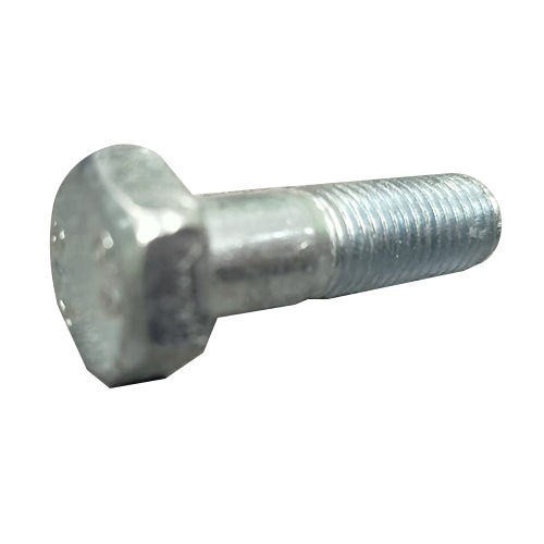 Silver Half Threaded Hex Bolt