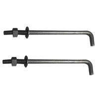 J Type Bolt - Stainless Steel, Standard Size, Silver Color | Durable with Grade 4.6, 8.8, 10.9, B7, SS304, SS316 - Ideal for Industrial Applications