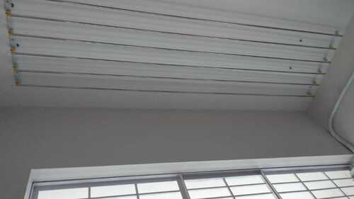 Ceiling mounted pulley type cloth drying hangers in Vannapuram Kerala