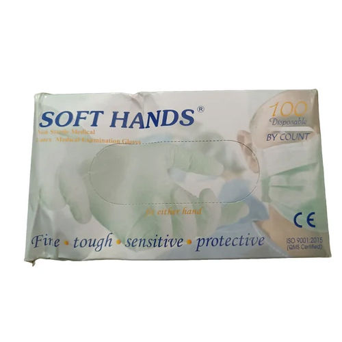 White Soft Hands Latex Medical Examination Gloves