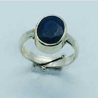 Oval Blue Sapphire Neelam Ring