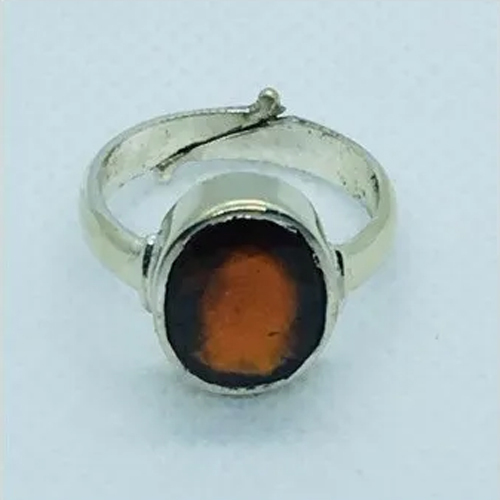 Hessonite Garnet Gomedh Ring