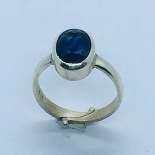 Astrology Sterling Sapphire Neelam Ring