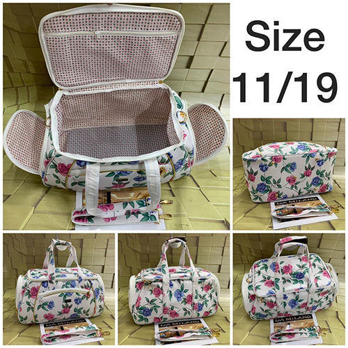 Flowers Printed Duffle Bag