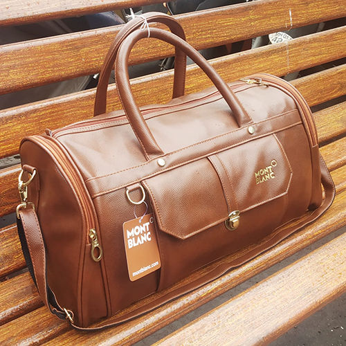 Mens PU Duffle Bag