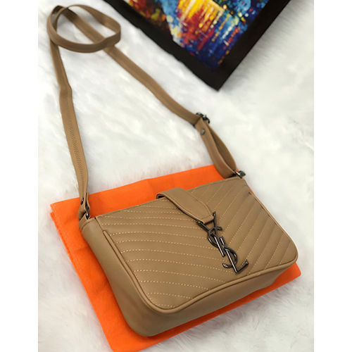 PU Leather Sling Bag with Adjustable Strap