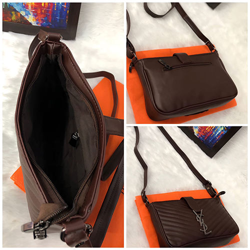 PU Leather Sling Bag with Adjustable Strap