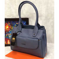 Ladies Classy Handbag - Color: Grey