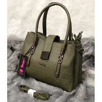 Ladies Shoulder Bag With Long Strap - Color: Green