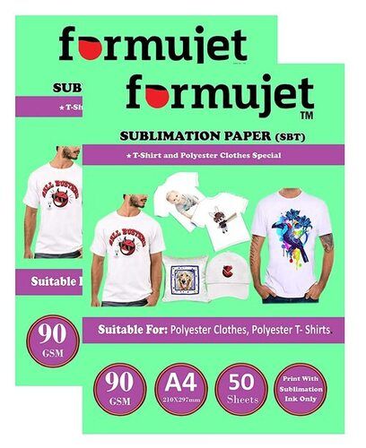 Formujet Sublimation Paper SBT Special for Polyster Clothes and T-shirts A4 X 50 sheets X 2 packets