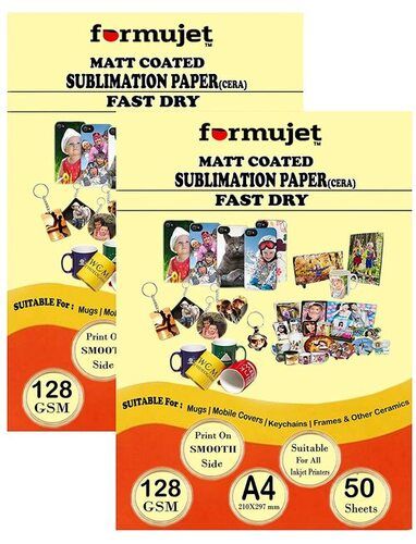 Formujet Cera Sublimation Heat Transfer Paper -128 Gsm A4 For Mug Printing